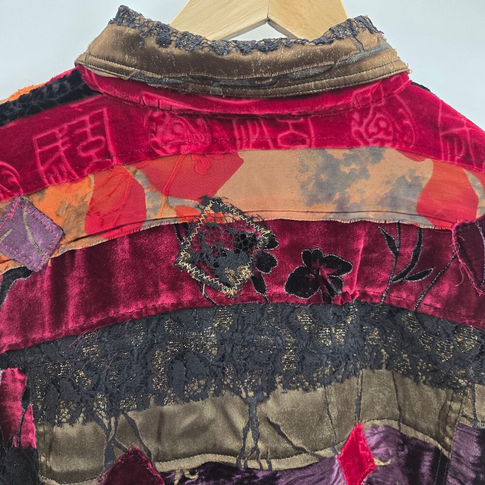 Chico's Multicolor Patchwork Jacket - image 8